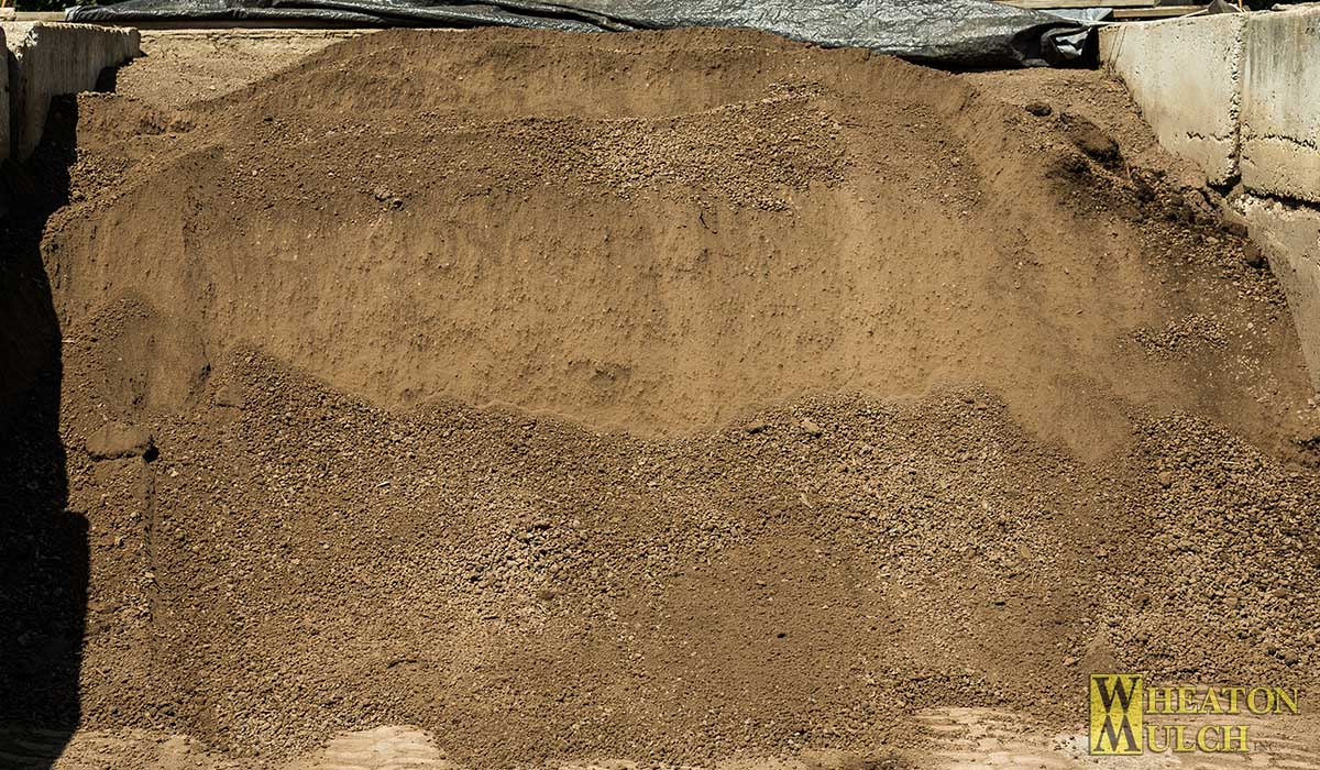 Pulverized and screened topsoil with added compost